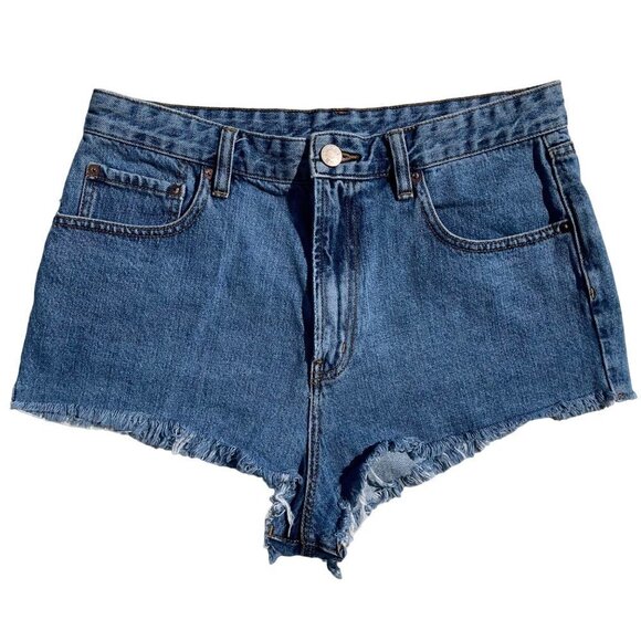 BBDG Urban Outfitters SIZE 31 Cheeky High Rise Cut Off 100% Cotton Jean Shorts - Picture 1 of 6